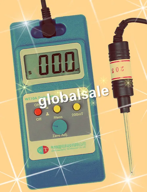 Бесплатная доставка Gaussmeter Tesla meter WT10A WT-10A тестер поверхностного магнитного поля с