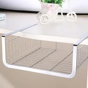 

Cupboard Cabinet Door storage Rack Closet Holders Storage Basket Under Cabinet Storage Shelf Basket Wire Rack Organizer Storage