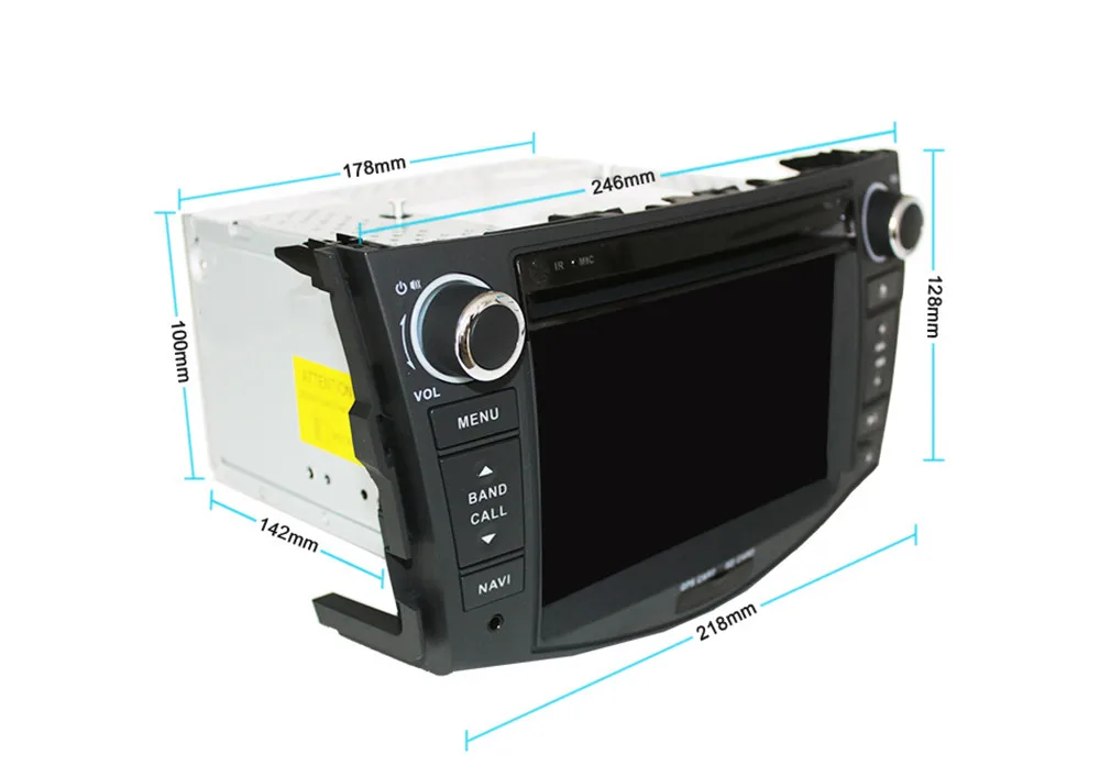 Perfect 7" Quad Core Car DVD Player for Toyota Rav4 RAV 4 Android 9.1 2din Car Radio Audio Video Auto Stereo GPS Navigation WIFI 5