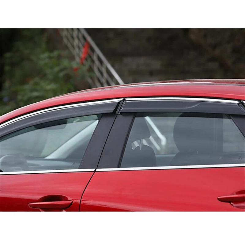 For 6PCS Mazda CX-30 Car Window Visor Windows Side Waterproof Decoration  Shield Exterior Accessories Body Kit CX30 2020 2021 - AliExpress