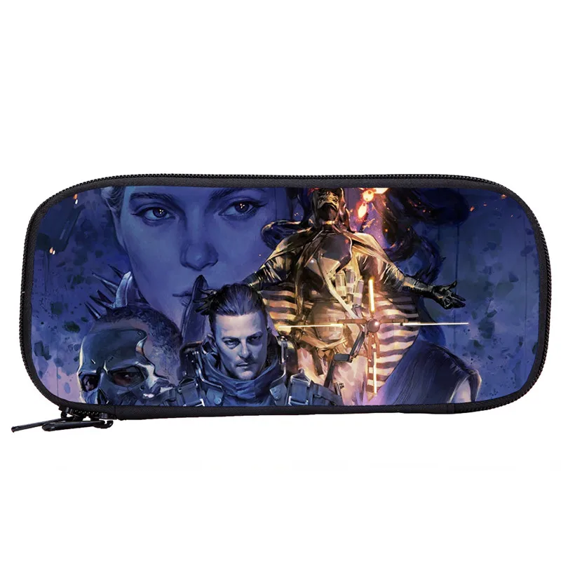 Purse For Kids Boys Girls Pen Bag Cool Skull Death Stranding Letter 3D Printing Pen Case School Supply Pencil Pouch Sac A Main - Цвет: DSTPB4076410-S1168