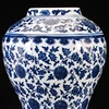FREE SHIPPING Chinese Antique Ceramic Qing Qianlong Mark Blue And White Porcelain Ginger Jar Temple Jar Vase with Lid 5