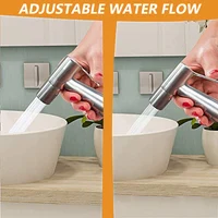 ห้องน้ำมือถือ Bidet Sprayer ชุดสแตนเลสสตีล Bidet ก๊อกน้ำสำหรับห้องน้ำ Sprayer Shower หัวทำความสะอาด 5