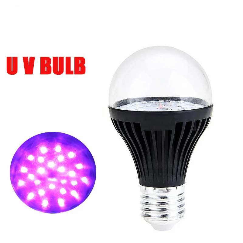 

395nm UV LED Bulb Virus Killing Trap Mosquitoes Insert 3/5/7/9W E27 Sterilizing Ultraviolet Disinfection Lamp Bulb