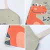 Cartoon Dinosaur Family Matching Outfit Adjustable Kitchen Apron Waterproof Cook Stuff Mommy Daughter Clothes 5