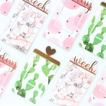 Domikee милый золотой фольги бумага индексный разделитель карты для Дневник записные книжки креативный планировщик аксессуары закладки канцелярские товары