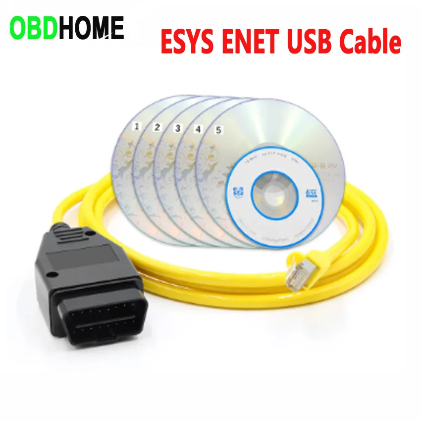 Кабель данных ESYS для BMW F-serie ENET Ethernet-OBD 16-контактный интерфейс E-SYS ICOM кодирование OBD2