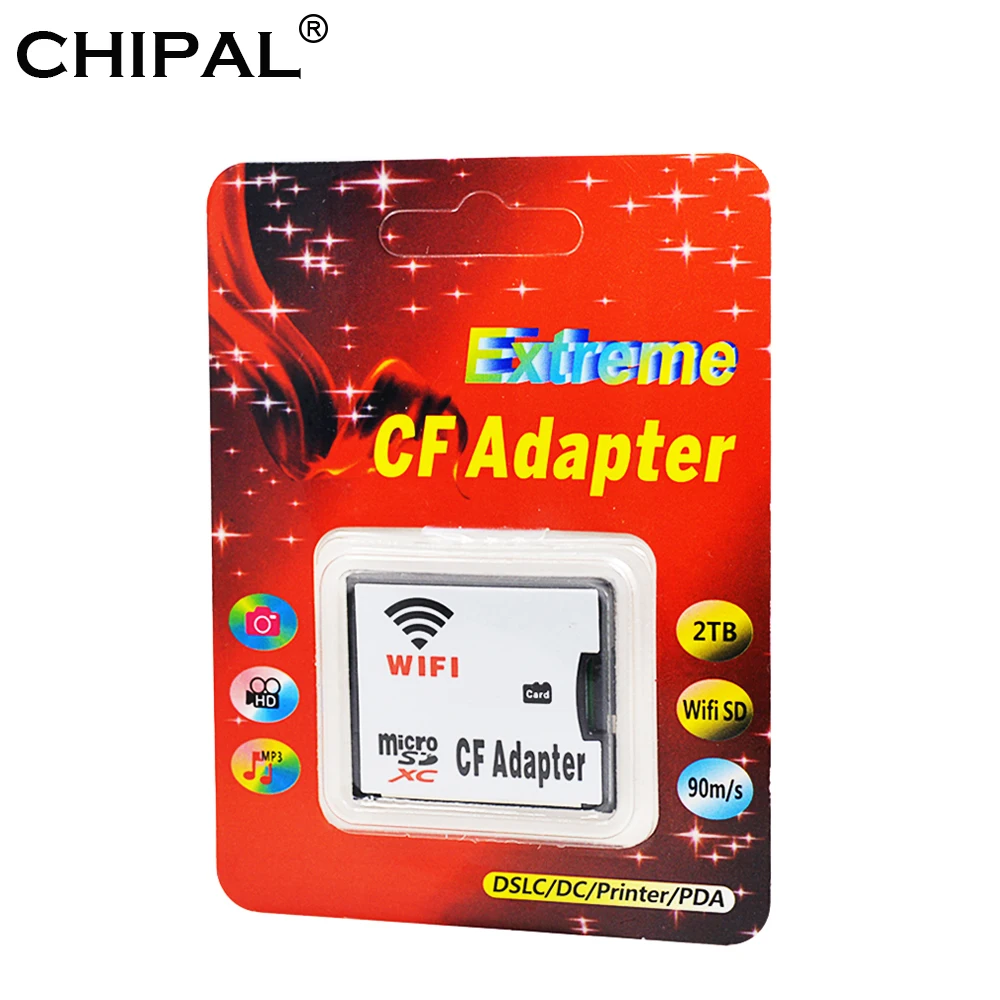 Оригинальный WIFI адаптер карта памяти TF Micro SD для CF компактная флеш в комплекте