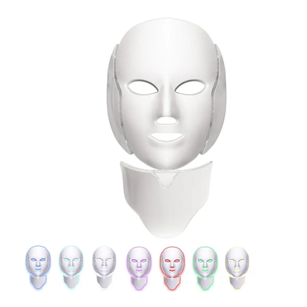 Светодиодная маска инструмент для красоты маска для кожи инструмент семь цветов Фотон Инструмент для омоложения кожи бытовой спектрометр