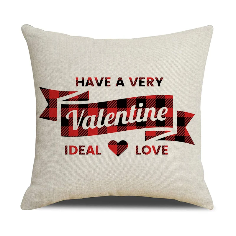Модный хлопковый льняной Чехол на подушку ко Дню Святого Валентина, Наволочка на подушку "Стрела любви" 18 дюймов - Цвет: 7