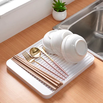 

Simple Fashion Diatom Mud Draining Board Mat Concave And Convex Design Kitchen Drain Storage Panel Drain Tray Kitchen Tool