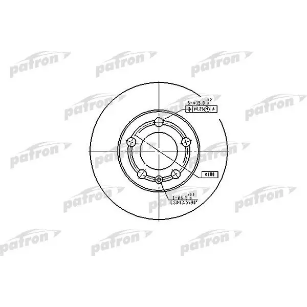 Диск тормозной передн SKODA: FABIA 99-, FABIA Combi 00-, FABIA P