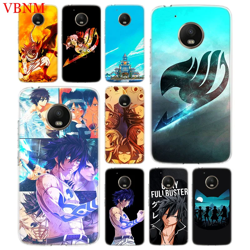 

Fairy Tail Gray Cover Phone Case For Motorola Moto G7 G6 G5S G5 E4 Plus G4 E5 Play X4 Patterned Customized Coque