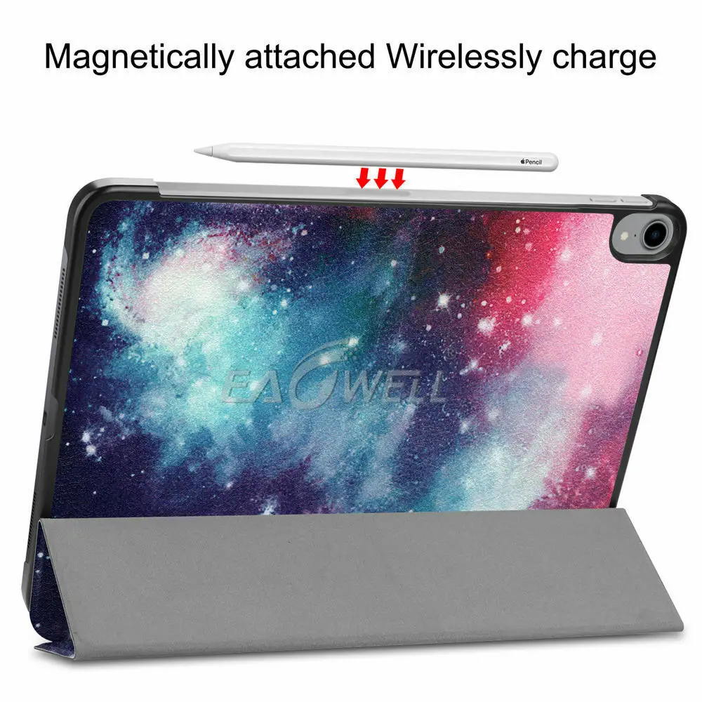 Tri-Fold кожаный флип-чехол-подставка для iPad Pro 11 чехол с функцией автоматического сна смарт-чехол для iPad Pro 11 чехол для планшета