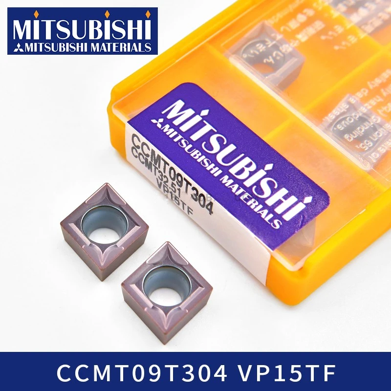 Mitsubishi CCMT09T304 VP15TF твердосплавные вставки CCMT09T308 VP15TF S16Q-SCLCR09 SCLCR токарный станок с ЧПУ держатель токарного инструмента CCMT09T3
