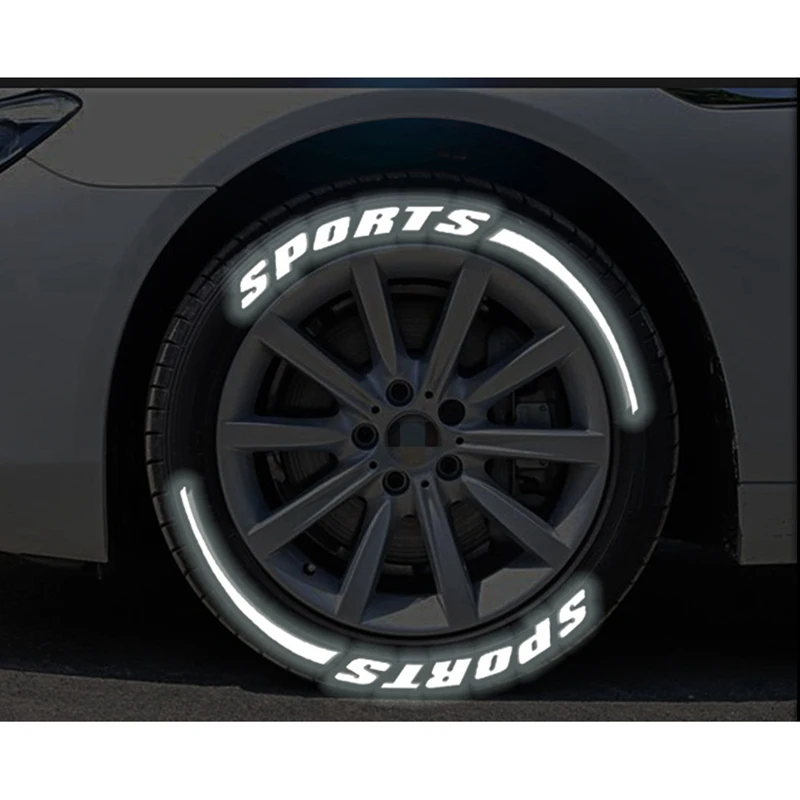 

4Pcs/Lot Car Tire Wheel Sticker Car Tuning Universal Luminous 3D Sports Auto Motorcycle Tire Stickers Car Styling