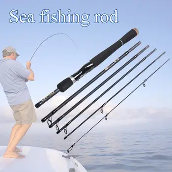 

Fishing Rod Mini Portable 2.1m/2.4m Carbon Casting Carp Rod Gear For Fishing Saltwater Rods Spinning Casting Fishing 2019 T Y2I9