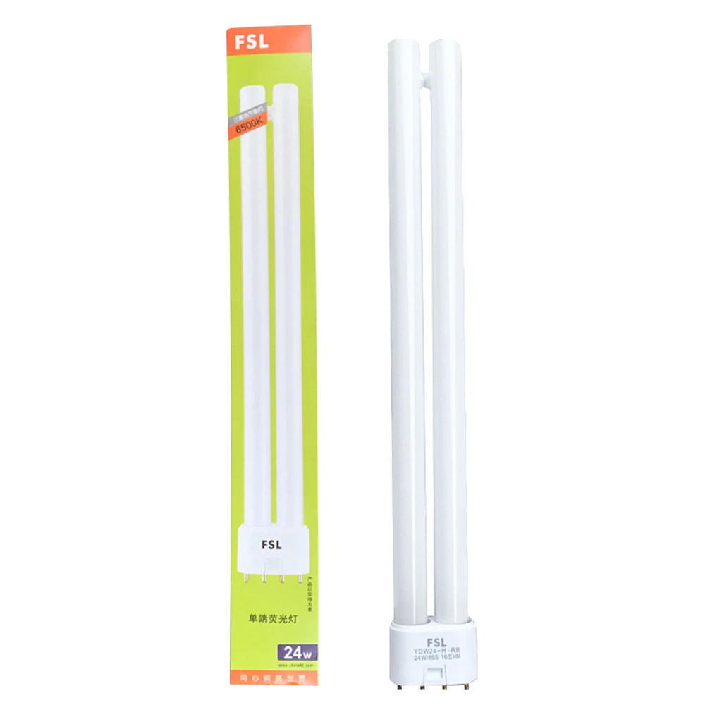 Fluorescent Light Tubes ZHMZH 18W 24W 36W 40W 55W Fluorescent Lamp 4 Pins Twin-Tube Energy-saving Light Base Energy Saving Tube H 2G11 White Yellow