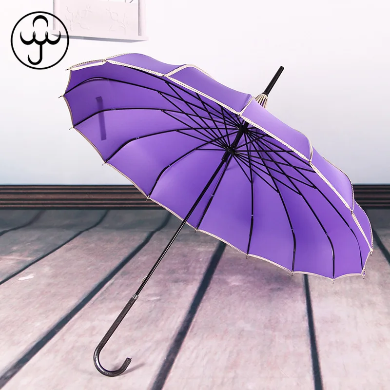 purple Пагода зонтик с одной точкой обернутый длинной ручкой Принцесса Солнцезащитный козырек свежая креативная фотография Ретро Солнечный зонтик Дождь Солнечный - Цвет: purple