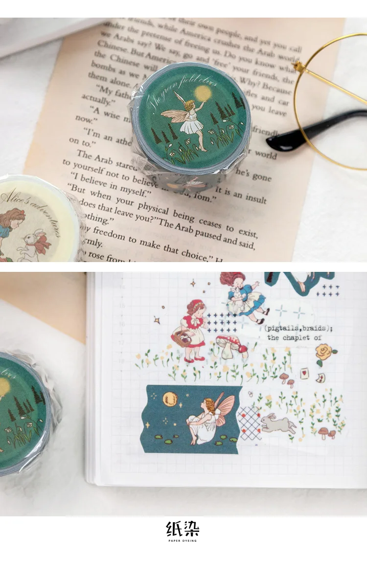 Lilliputian серия Alice Adventure Journal васи клейкая лента DIY Скрапбукинг наклейка этикетка маскирующая лента