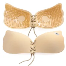 Женский невидимый бюстгальтер, супер пуш-ап, бесшовный, самоклеющийся, липкий, для свадебной вечеринки, без бретелек, A, B, C, D, бюстгальтер