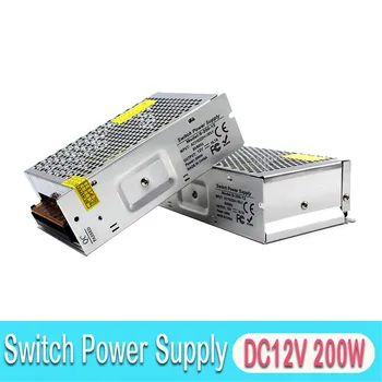 

Universal 12V 16.7A 200W Power Supply Driver Light Transformers 220V 110V AC DC12V SMPS for CCTV Camera LED Strip Lamp Monitor