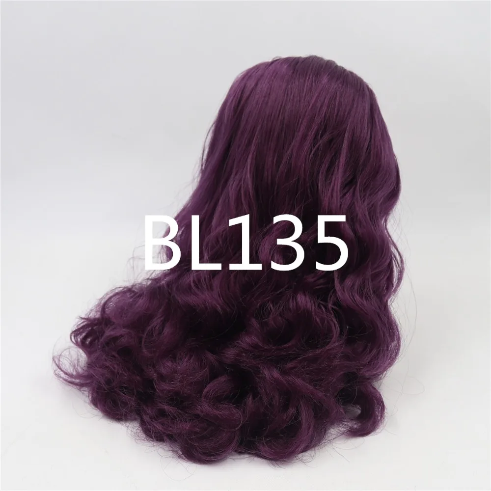 Neo Blythe Lelle purpursarkani mati ar Takara RBL galvas ādas kupolu 1