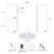 Зеркало для макияжа LED Touch Screen 22 Light Table Desktop Makeup 1X/2X/3X/10X Увеличительные Зеркала Тщеславие 3 Складных Регулируемых Зеркала