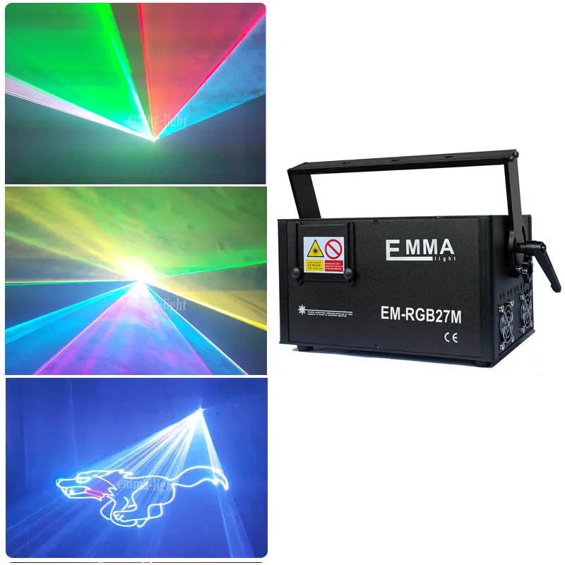 Лазерный 3D светильник RGB 4 Вт DMX 512 сканер проектор Вечеринка Рождество DJ диско шоу