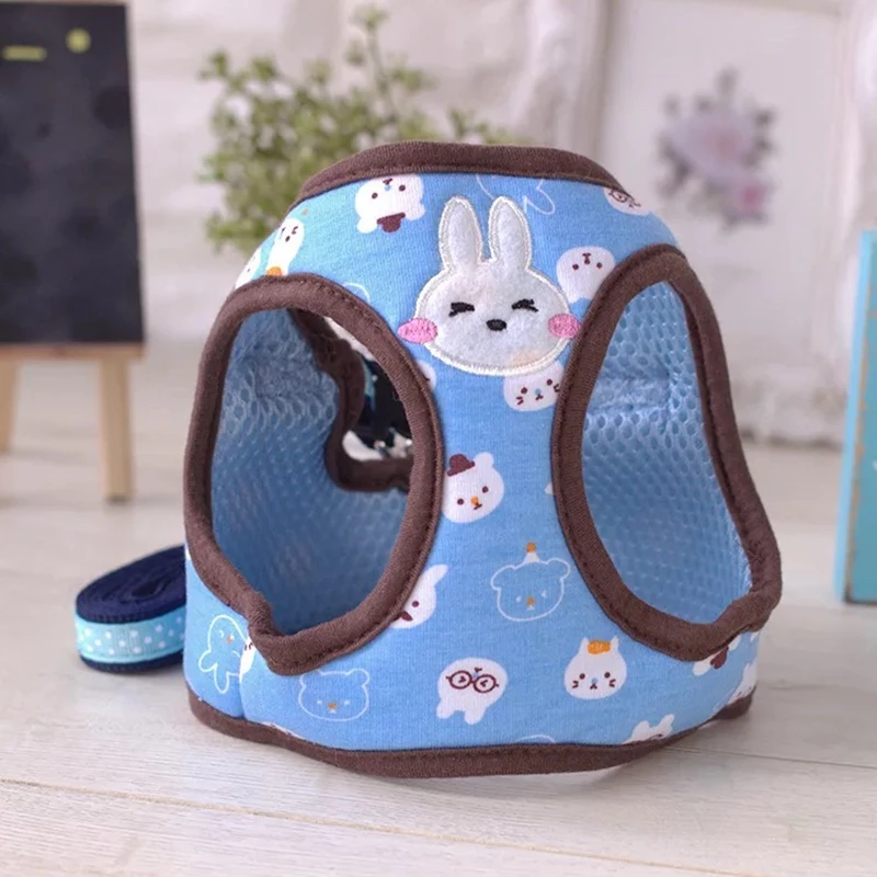Dog Harness Vest Pet Collar And Leash Set Soft Adjustable Designer Cat Walking Pitbull dog collar pet harness leash set pet harness set pet leash set