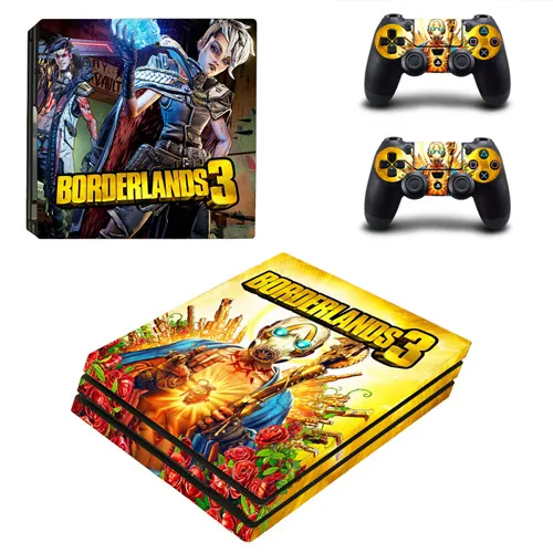 YSP4P-3540 Игра Borderlands 3 PS4 Pro кожи виниловая наклейка, стикер для sony Playstation 4 консоли и 2 контроллеры PS4 Pro кожи Стикеры s - Цвет: YSP4P-3540