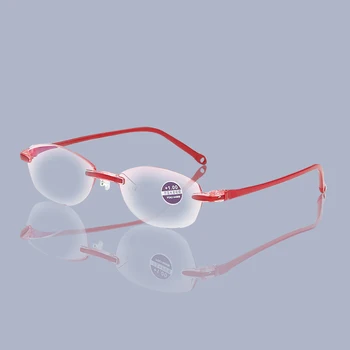 

Magnifier Eyeswear Reading Glasses Anti Blue Light Presbyopia Memory Hyperopia Frameless Rimless +1.0+1.5+2.0+2.5+3.0+3.5+4.0