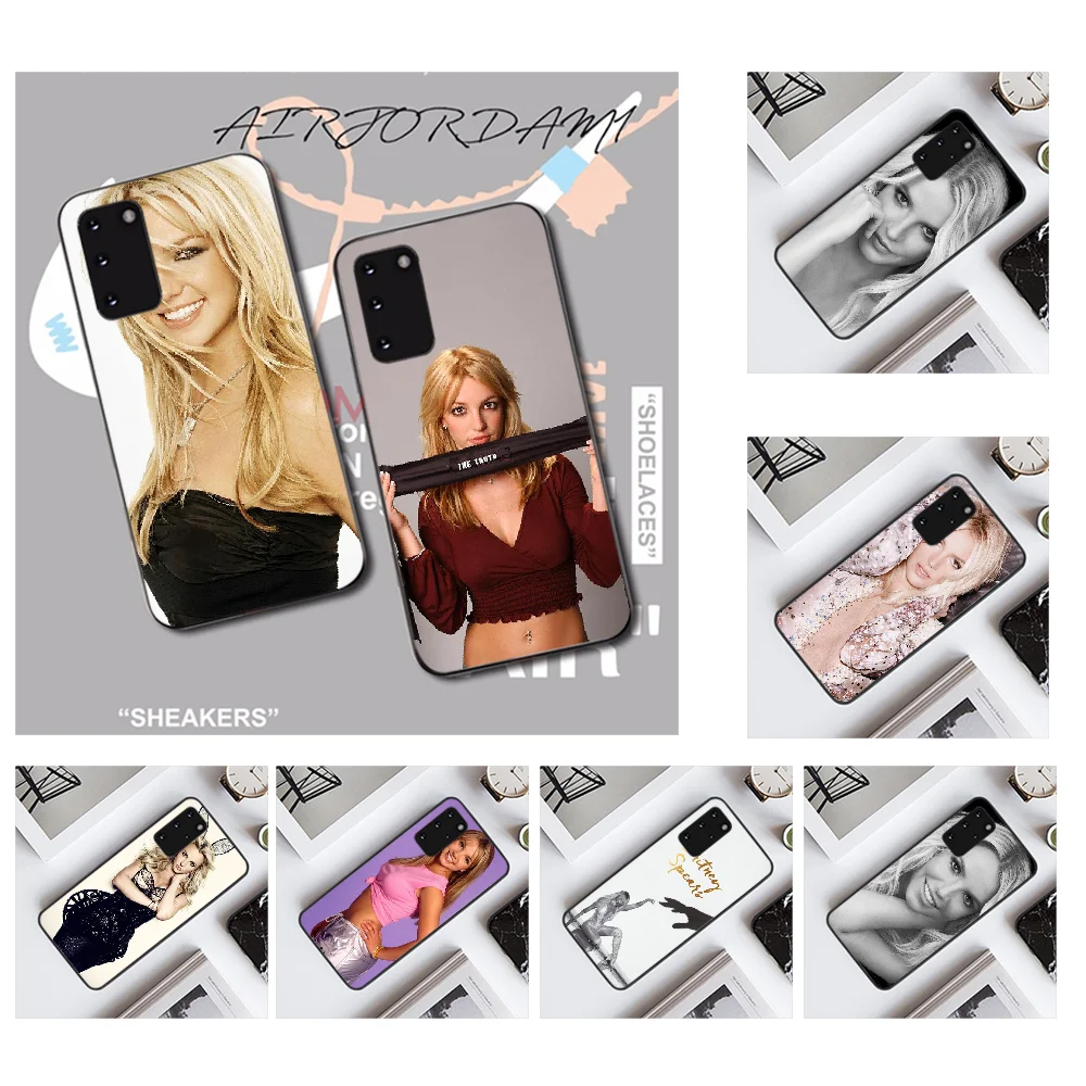 Мягкий силиконовый черный чехол NBDRUICAI Britney Spears для телефона Samsung S20 plus Ultra S6 S7 edge S8 S9