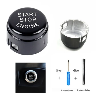 

Start Stop Button Switch cover For BMW F01 F02 F10 F11 F12 2009-2013 ABS Sticker