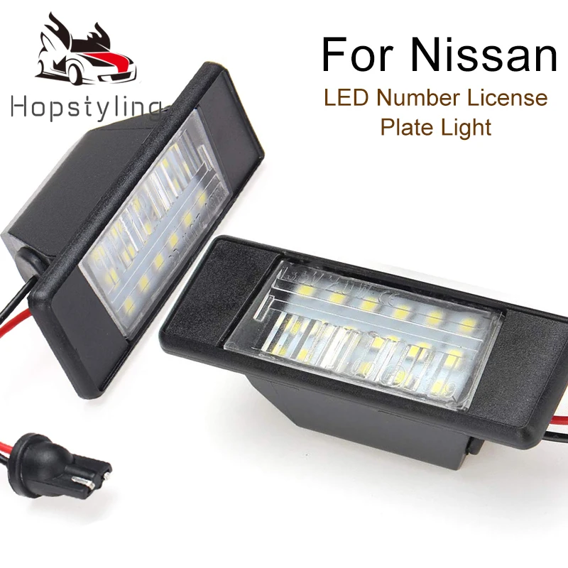 2x 6000K LED Number License Plate Light For Nissan Qashqai Xtrail Juke
