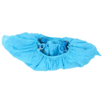 

100Pcs G Type Blue Disposable Convenient and Comfortable Model House High Quality Shoe Cover PE Shoe Cover Machine Shoe Cover