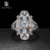 Bague Ringen Geometry Silver 925 Jewelry Gemstones Ring for Women Sapphire Ruby Exaggerated style Female Gift Wholesale Party 1