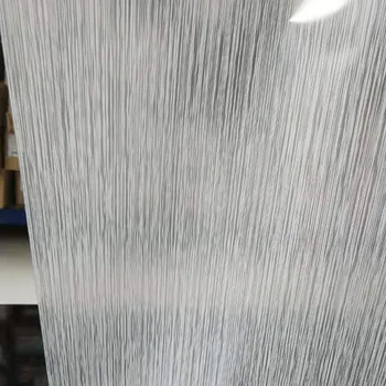

SUNICE Self-adhesive Window Film Frosted Privacy Glass Stripe Window Sticker Glue Waterproof Bedroom Bathroom 1.52*1M