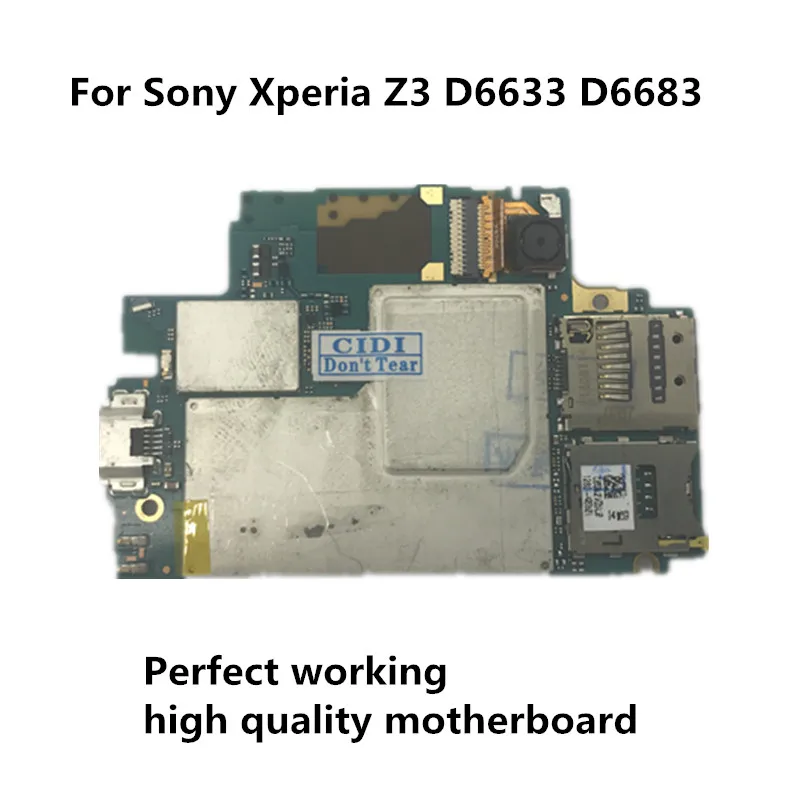 100% оригинальная разблокированная материнская плата для Sony Xperia Z3 D6603 D6653 D6633 D6683