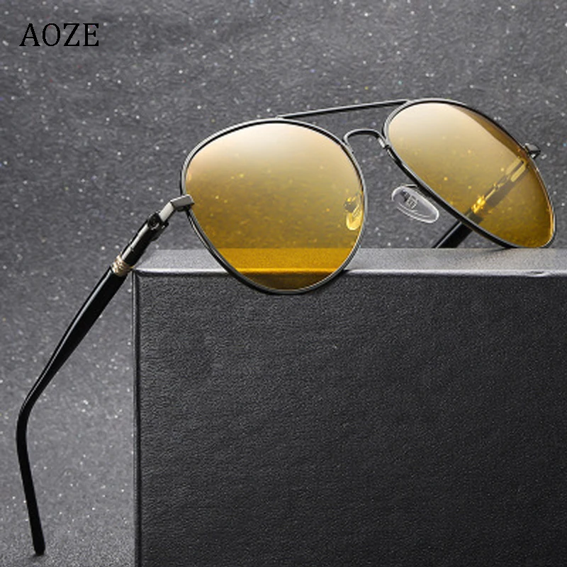 С антибликовым покрытием поляризационный фильтр автомобиля для водителей, ночного видения очки поляризованные очки для вождения очки унисекс сплав авто аксессуары UV400