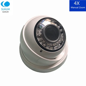 

2MP 4MP Home Security Camera 2.8-12mm Manual Zoom IR Night Vision Infrared OSD Menu Dome Indoor Camera AHD