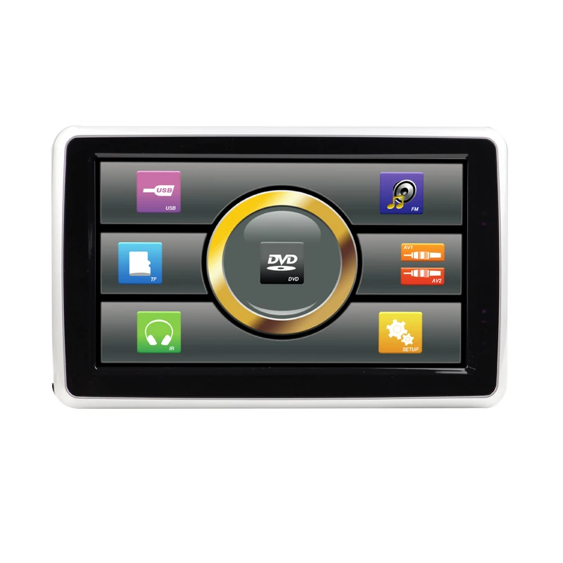 

10.1 Inch Car Universal Headrest Display Hd Led Lcd Digital Screen Car External Dvd Avi/Usb Bluetooth Player