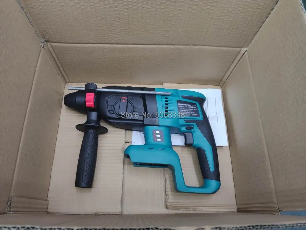  18V rechargeable brushless cordless rotary hammer drill electric Hammer impact drill without batter