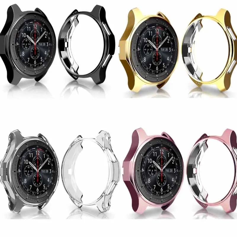 

Protective Soft TPU Case Cover For Samsung Gear S3 Cover Shell Protective Bumper Shell Frontier galaxy watch 46mm 42mm
