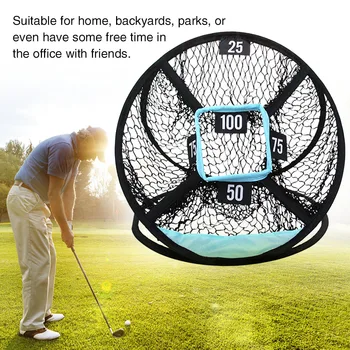 

Nylon Mesh Playground Easy Storage Golf Chipping Net Pitching Cage Poped Up For Backyard Target Hitting Mat Swing Practice