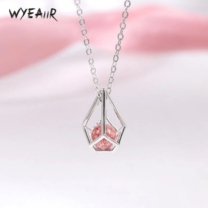 WYEAIIR Оригинальный кулон в виде капли воды клубничный кристалл милый литературный