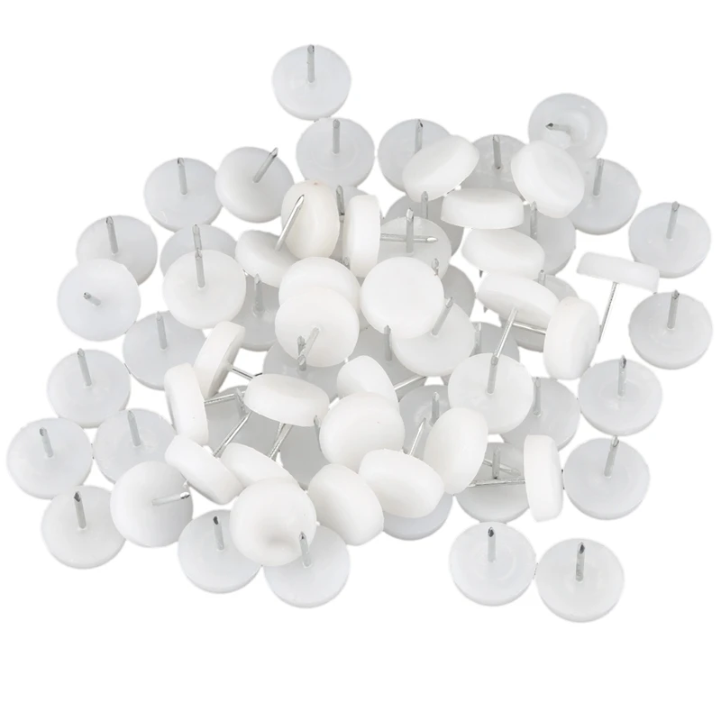 

Furniture Chair Table Leg Foot Saver Pad Glides Nailing 70 pcs