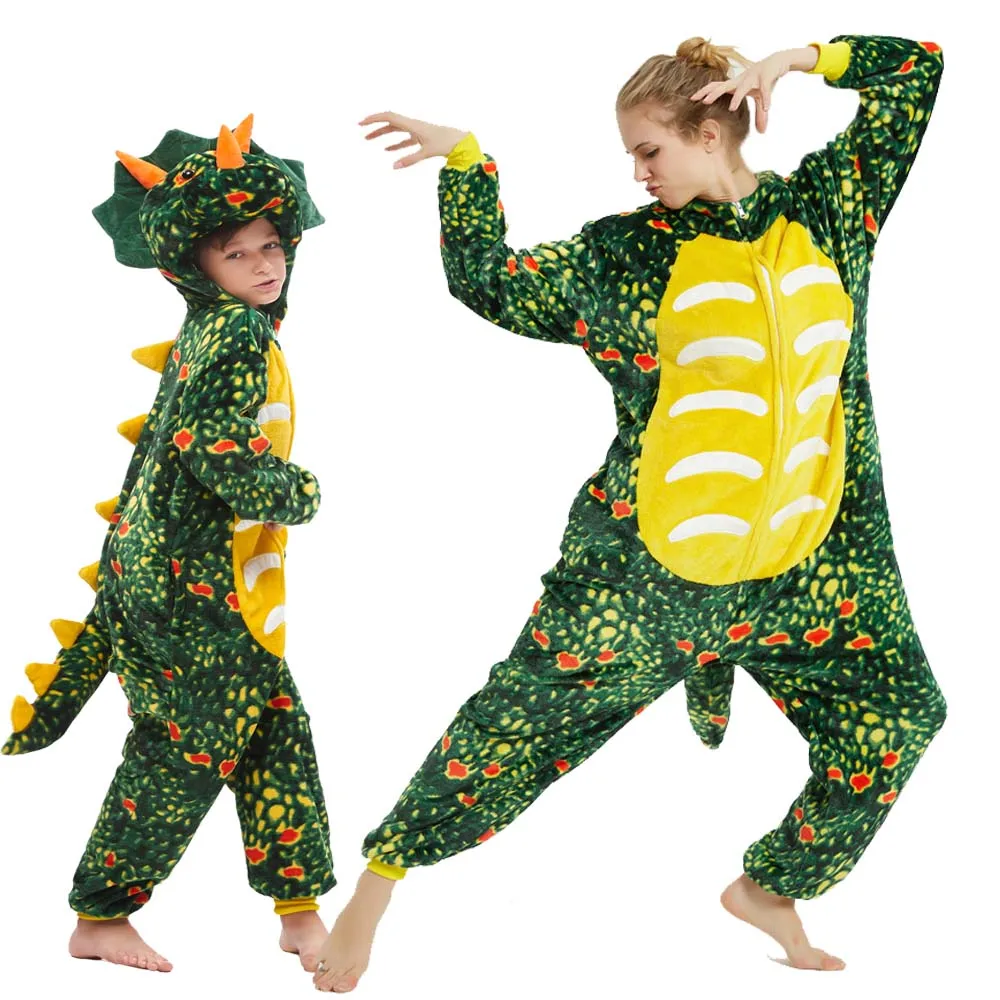 Animel Cartoon Dinosaur Kigurumi Pajamas Adult Unicorn Pyjamas Cosplay One Piece Onesies Woman Sleepwear Unicorn Pajamas
