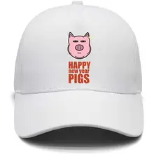 Marinas, унисекс, повседневные бейсболки, с новогодним рисунком свинки, с рождественским узором, регулируемая бейсболка