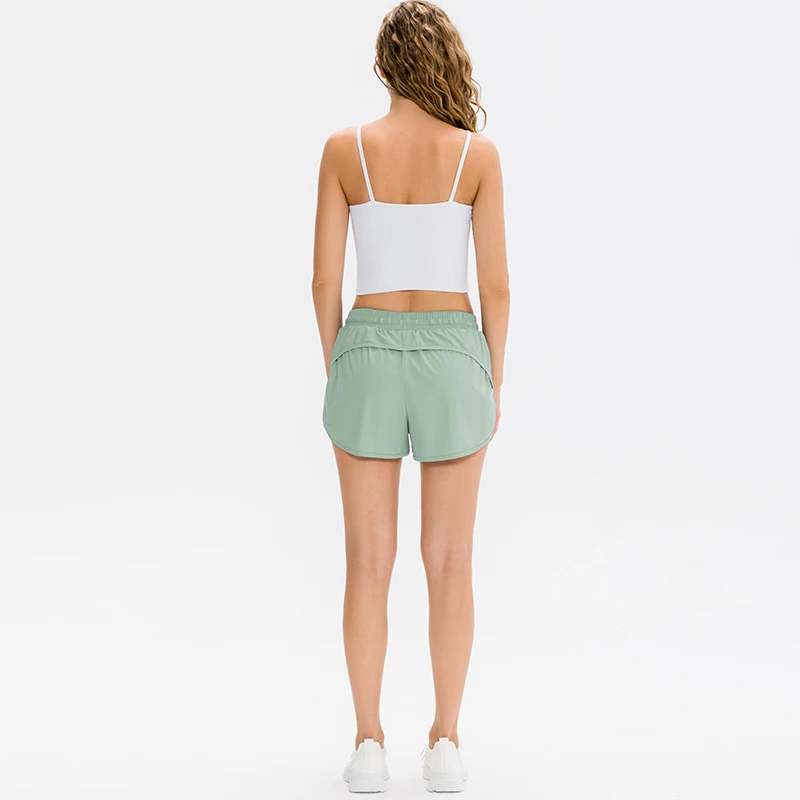 Yoga Shorts For Sports Shorts Running Shorts Yoga Shorts Workout Shorts Double Layer Women Sexy Trousers Fitness Gym Running Ladies Sport Athletic Tights Spandex Black